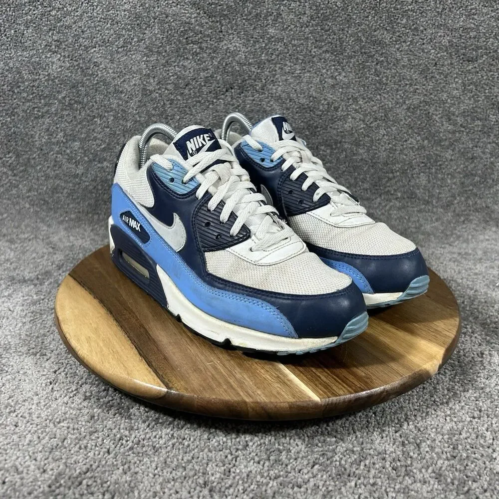 Nike Air Max 90 UNC AJ1285-105 Mens Size 8 White University Blue Athletic Shoes